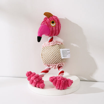 Pet Donkey Shape Corduroy Chew Toy For Dog