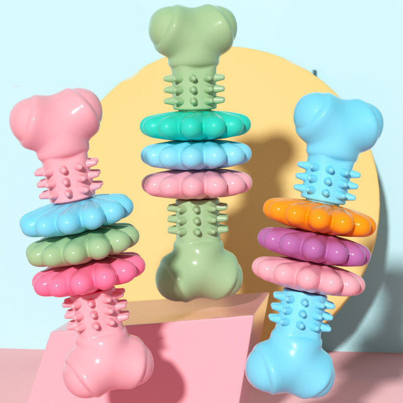 Indestructible TPR Bone Chewing Bite Resistant Toys
