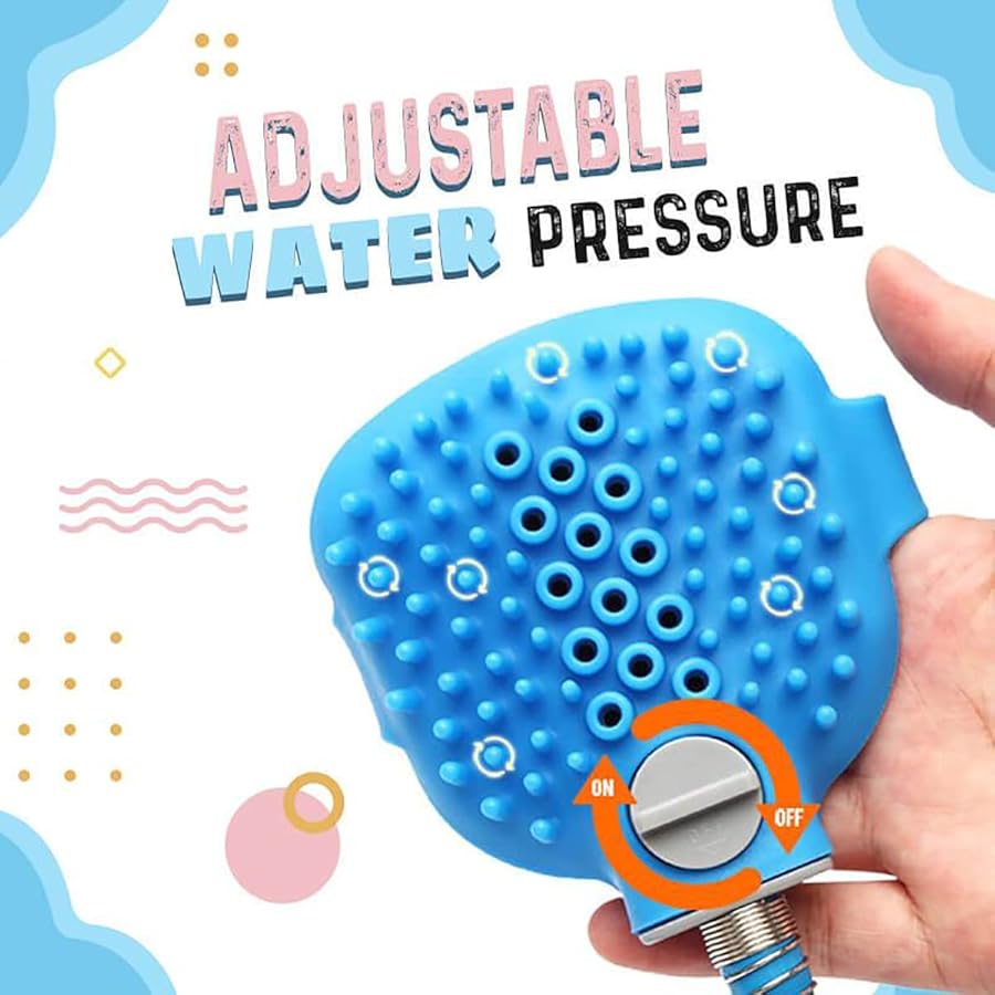 Outdoor Silicone Pet Bathing Shower Brush