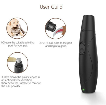 Pet Electric Low Noise Nail Polisher