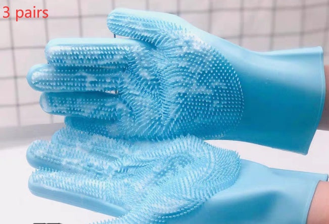 Silicone Bath Dog Massage Glove