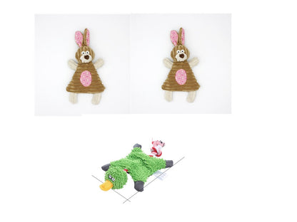Pet Donkey Shape Corduroy Chew Toy For Dog