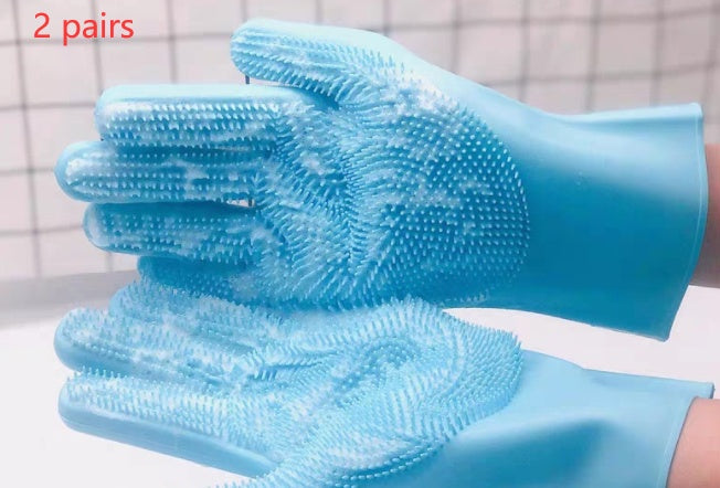 Silicone Bath Dog Massage Glove