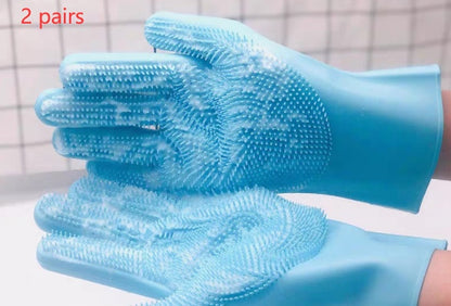 Silicone Bath Dog Massage Glove