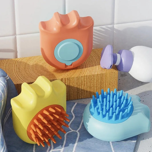 Pet Massage Bath Brush with Shampoo Box