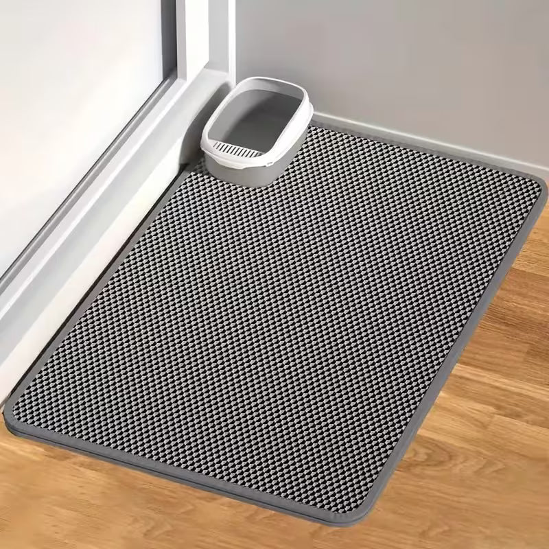 Double-Layer Cat Litter Mat